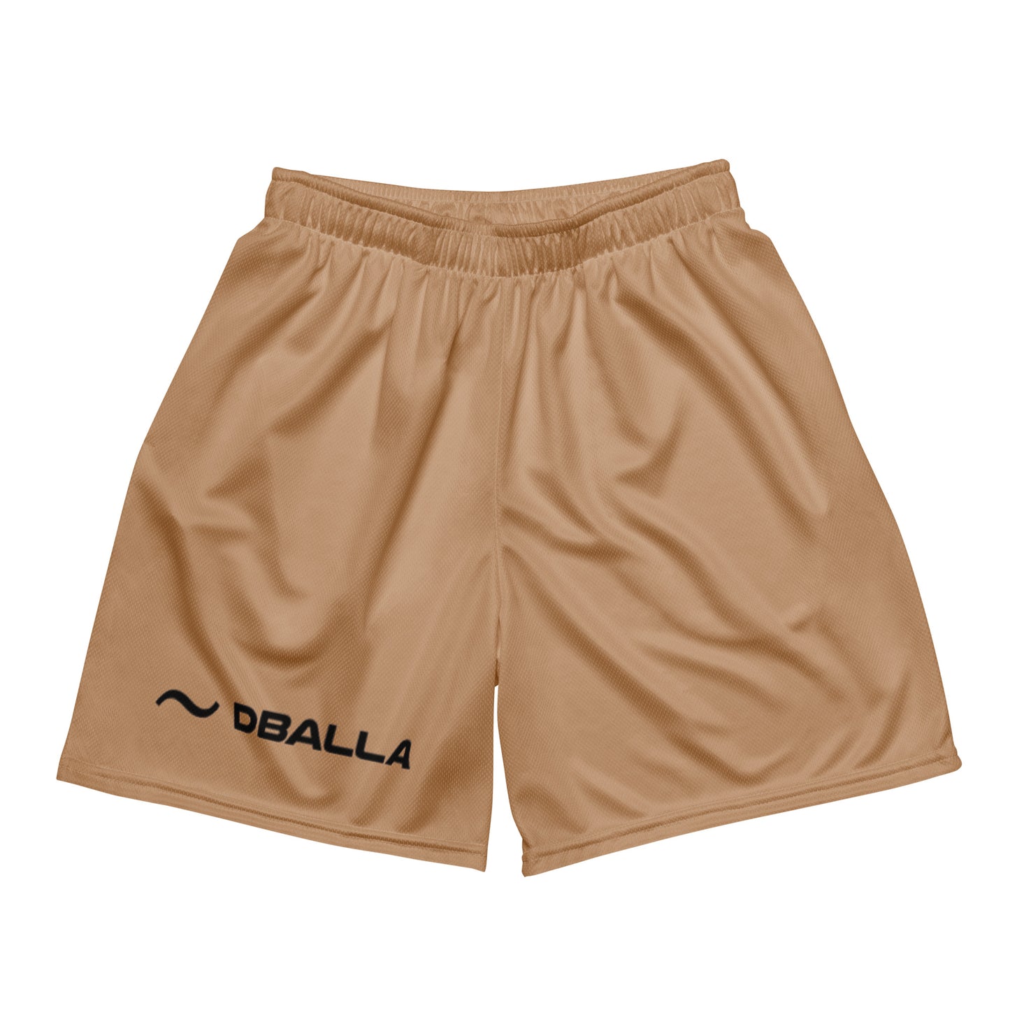 DB4200SHT-BRWN Unisex mesh shorts with side pockets